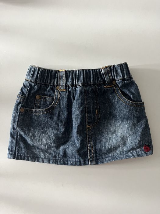 Jeansowa spódniczka mini rozm.68 (3-6 mcy)