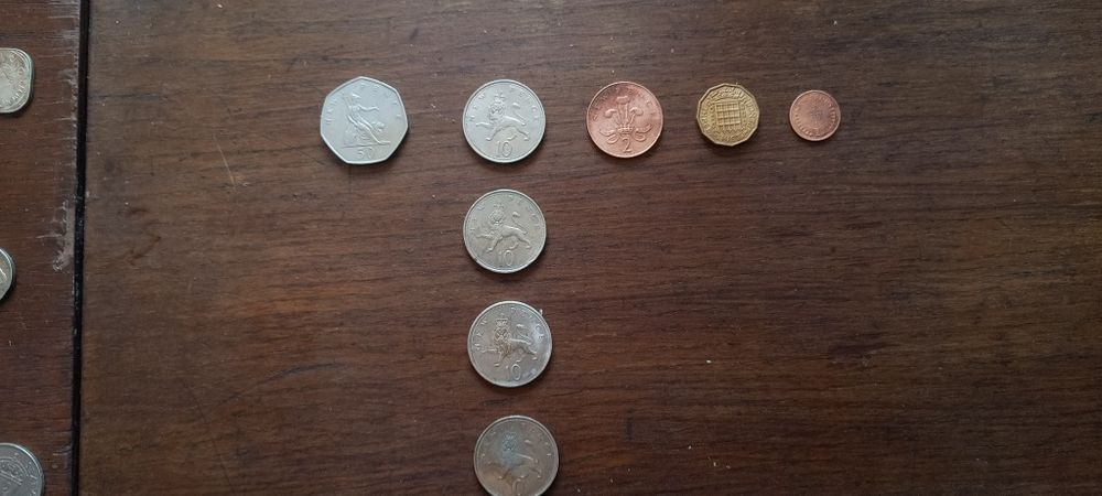 Coleção moedas inglesas