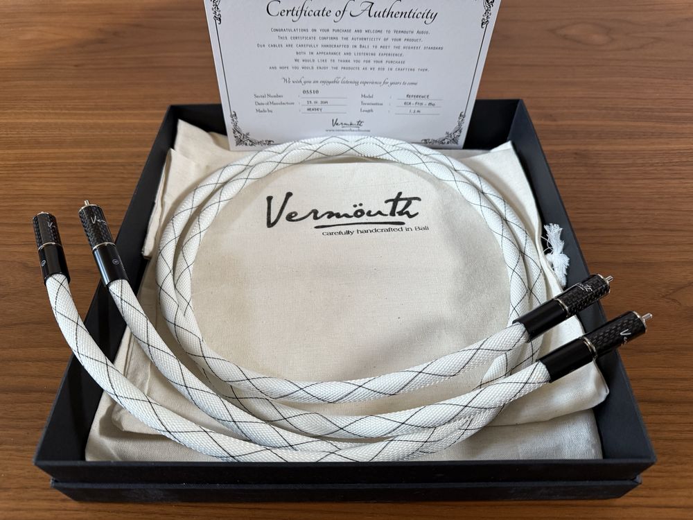 Interkonekt analogowy RCA Vermouth Audio Reference 1.2 m