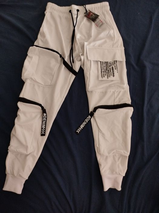 Calças Unisexo brancas