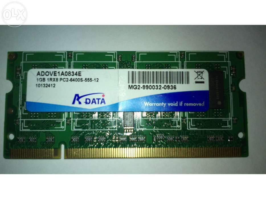 MemÓria ram 1 gb pc2-6400s para computador portÁtil