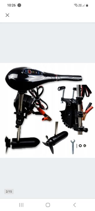 Silnik zaburtowy elektryczny do łódki