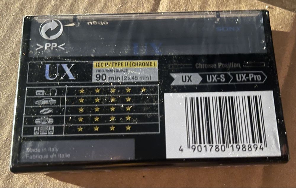 Cassete audio Sony UX 90