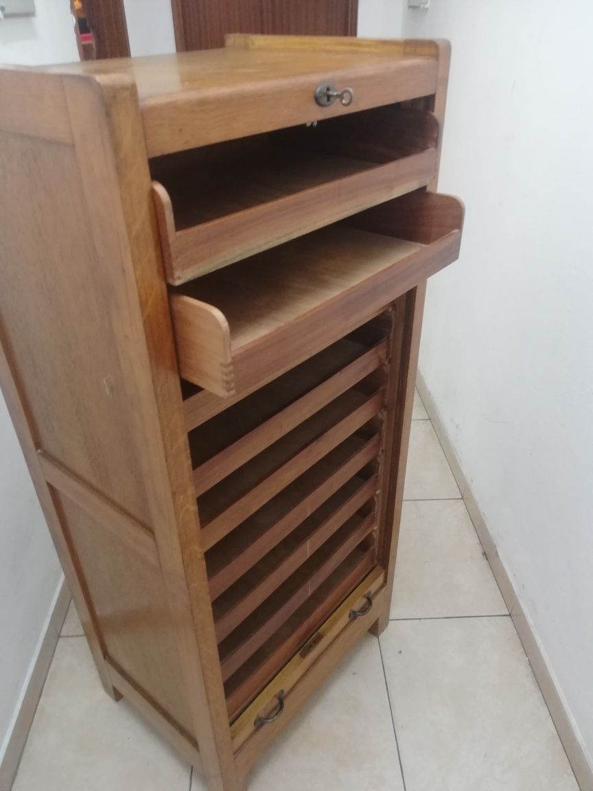 Móvel Ficheiro de ripas da Olaio vintage