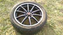 Felgi lenso samurai super light rt r18 opona Sava intense uhp2