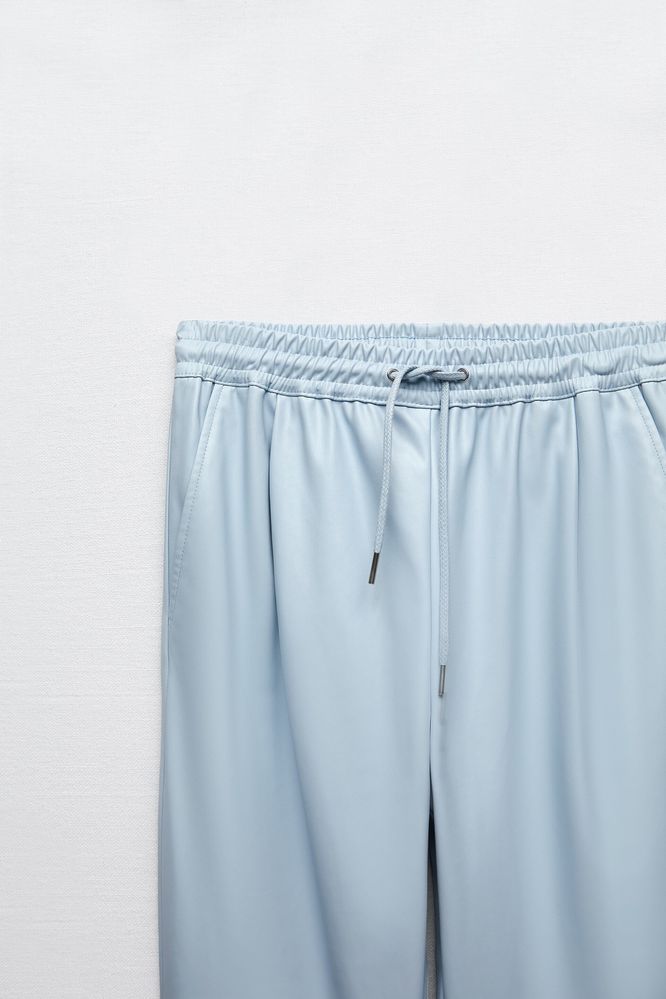 ZARA spodnie joggery błękitne  XL