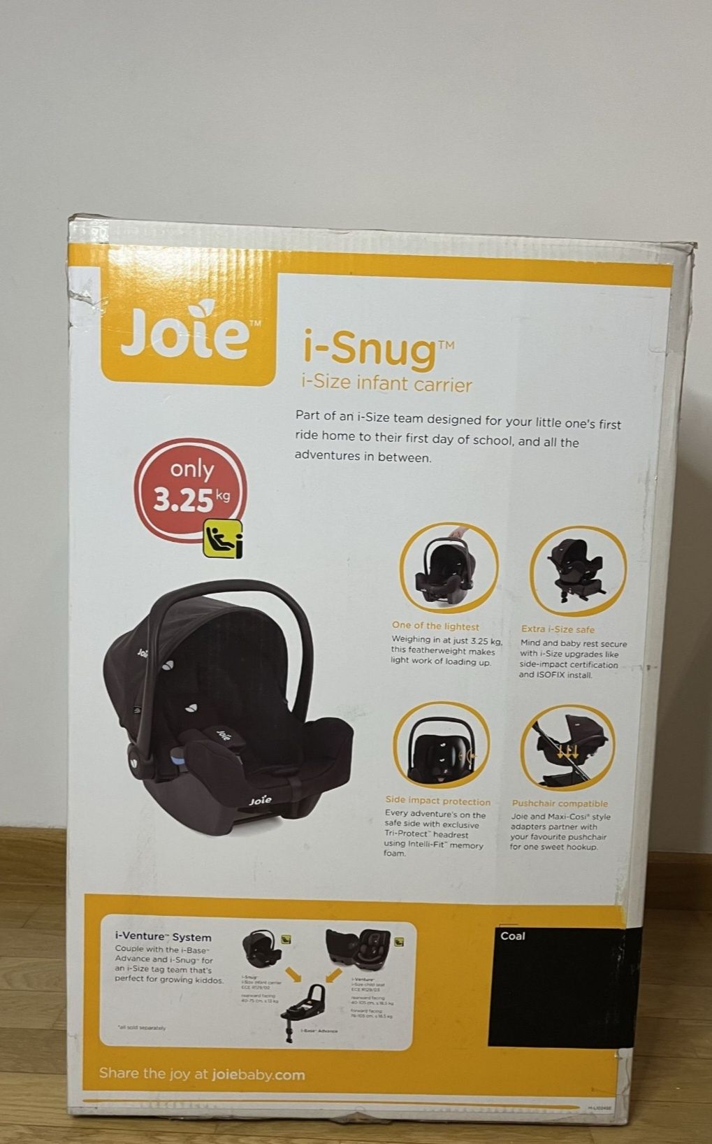 Bezwypadkowy Joie i-snug 2 +baza encore 360 + gratisy