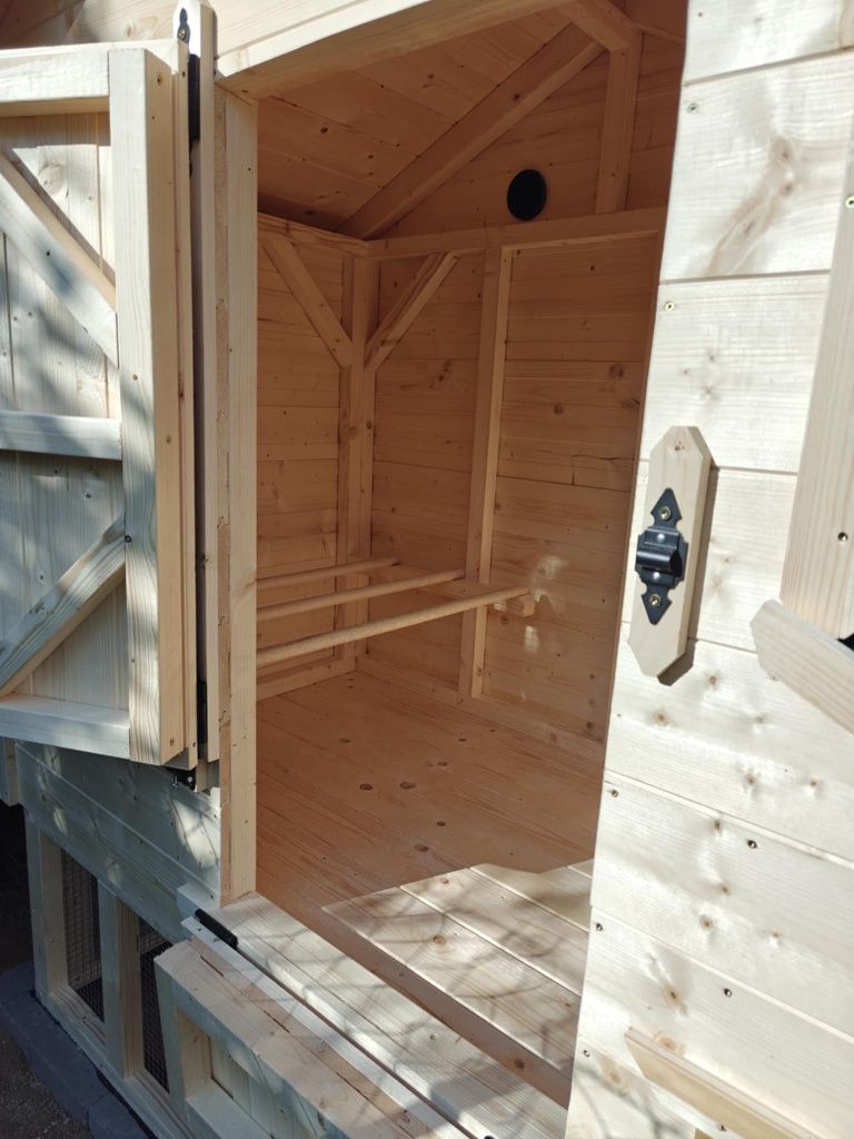 Kurnik z woliera 400x150