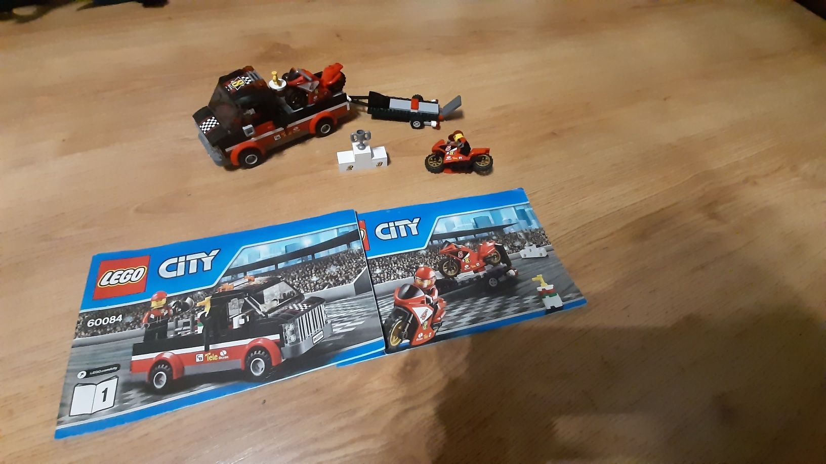 Klocki lego City transporter motocykli