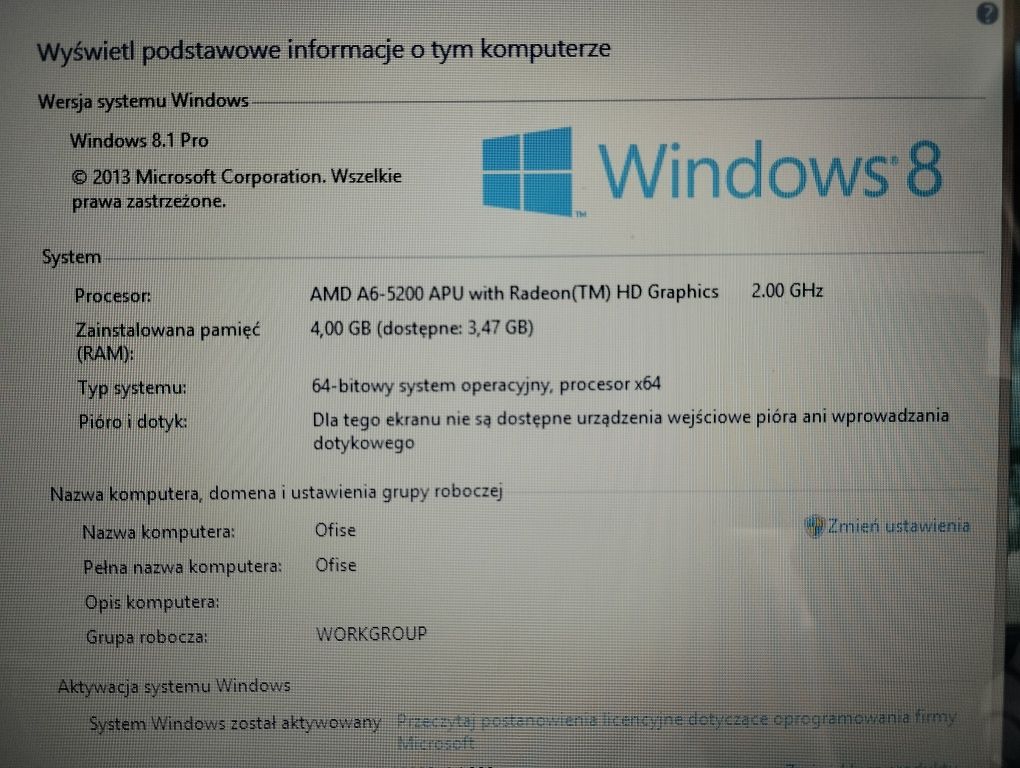 Laptop HP w doskonałym stanie