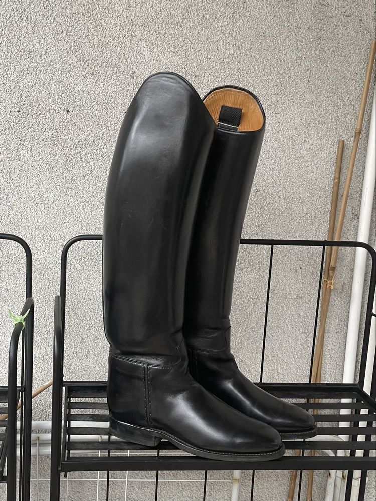 Oficerki jeździeckie czarne Königs 4 1/2 37 1/3 24,5cm ujeżdżeniowe