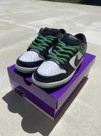 Nike SB Dunk Low Pro Black and Classic Gree