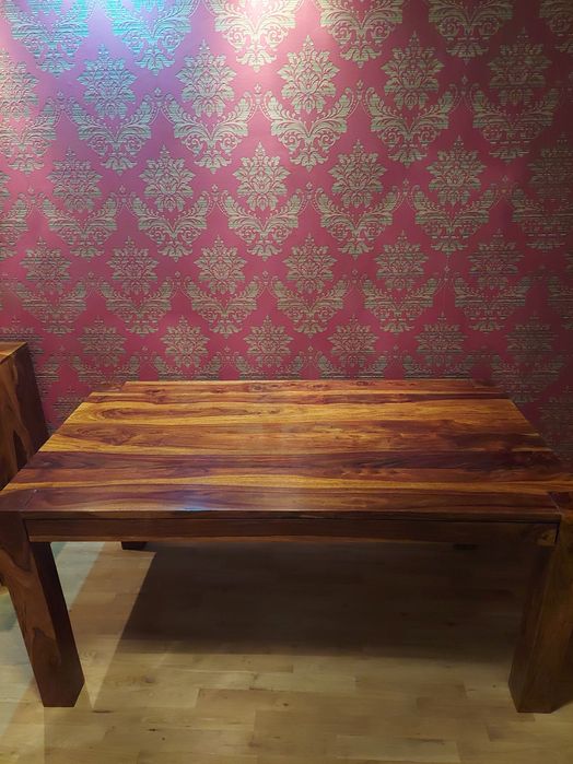 Komplet mebli Stół krzesła Stół Palisander z litego drewna + 4 krzes