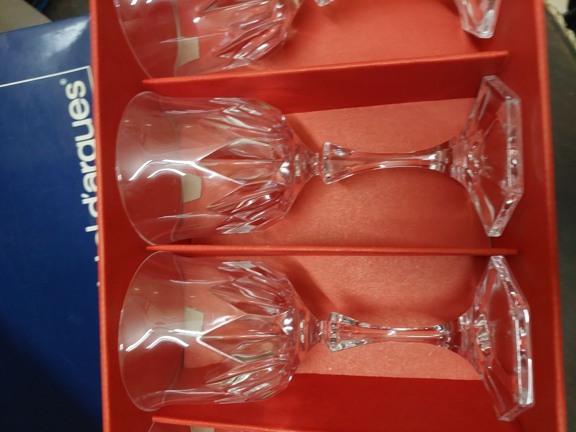 Conjunto de 6 copos na caixa cristal d arques