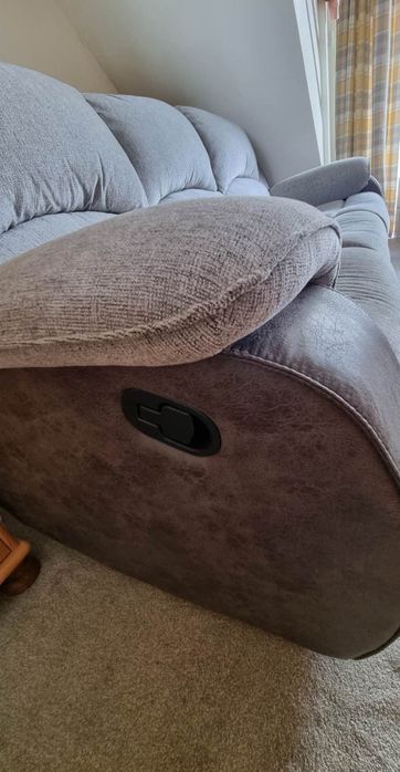 Sofa kanapa z funkcją Relax szara