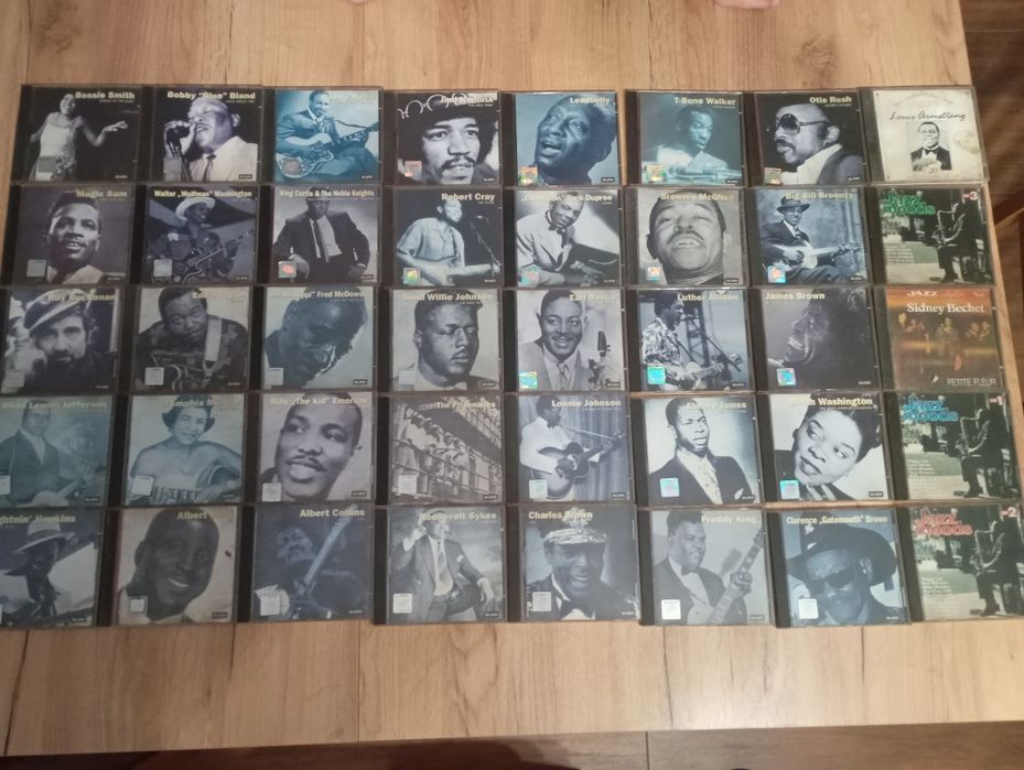 Kolekcja płyt CD blues i jazz