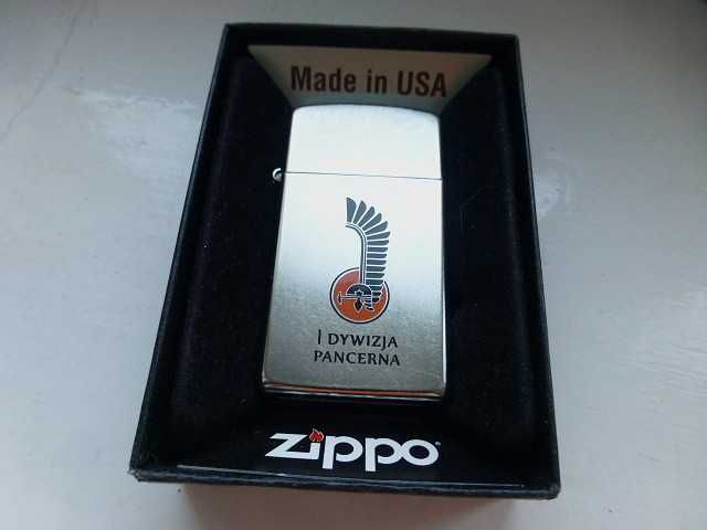 Zippo Slim Custom 1 Dywizja Pancerna PSZ na Zachodzie WP Maczek Breda