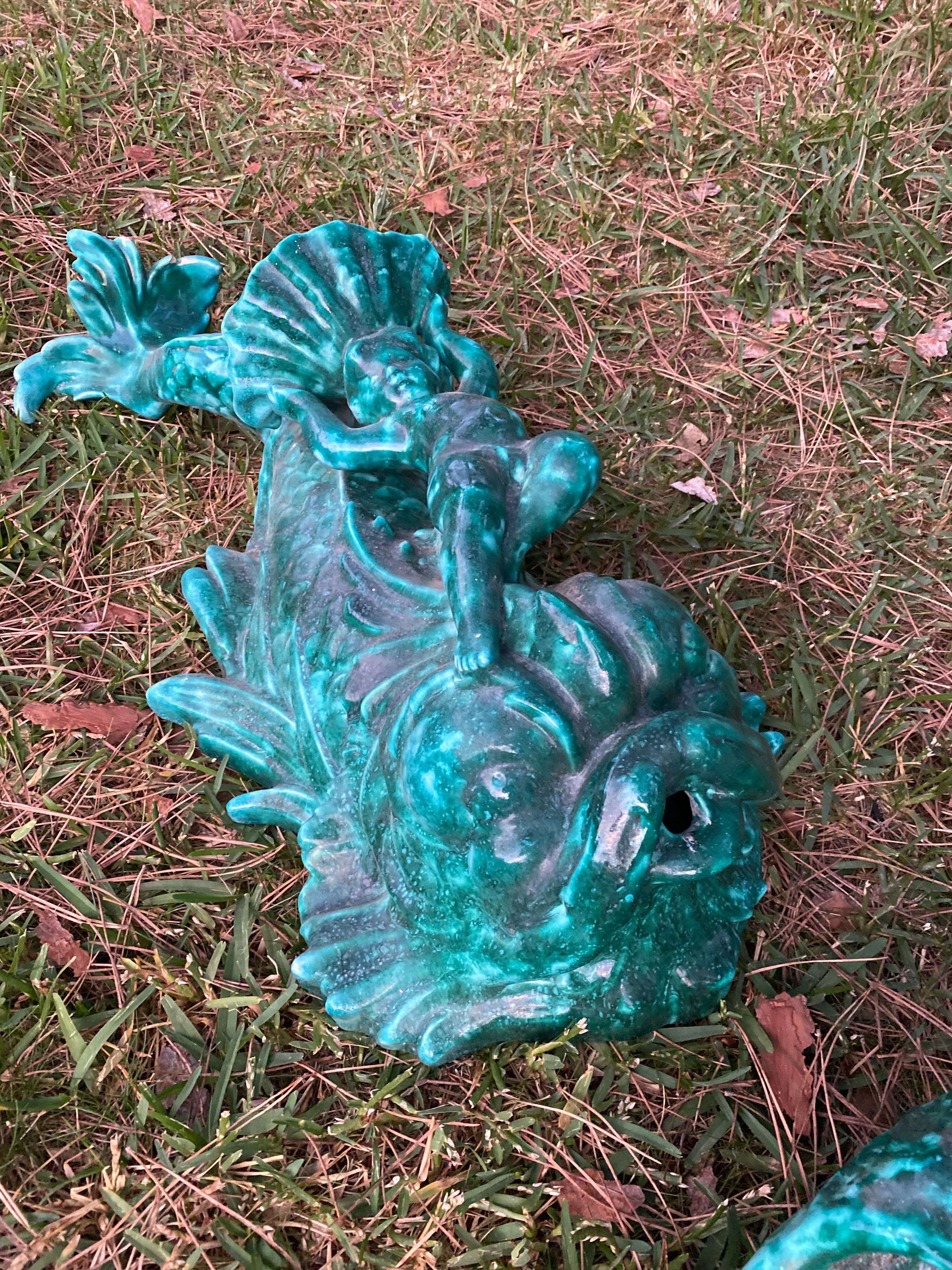 Fonte Pia água Menino Putti Sta Anna Marcado e assinado 1974