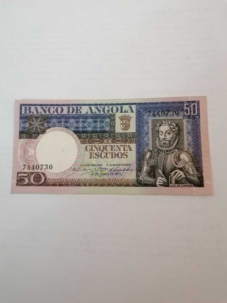 Nota de 50 Escudos Angola, 1973