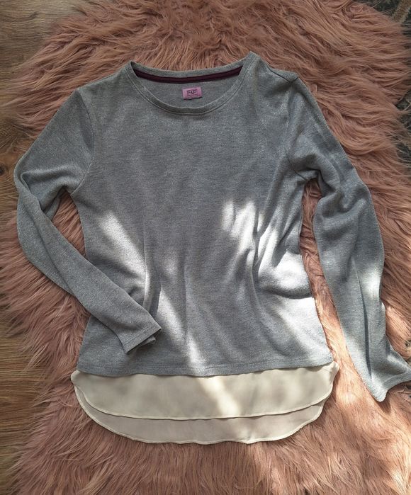 Elegancki sweterek ze srebrną nitką 11-12 lat dla dziewczynki