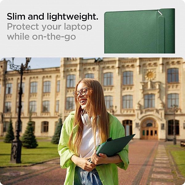 Pokrowiec Spigen Valentinus na laptopa 15-16'' - zielony