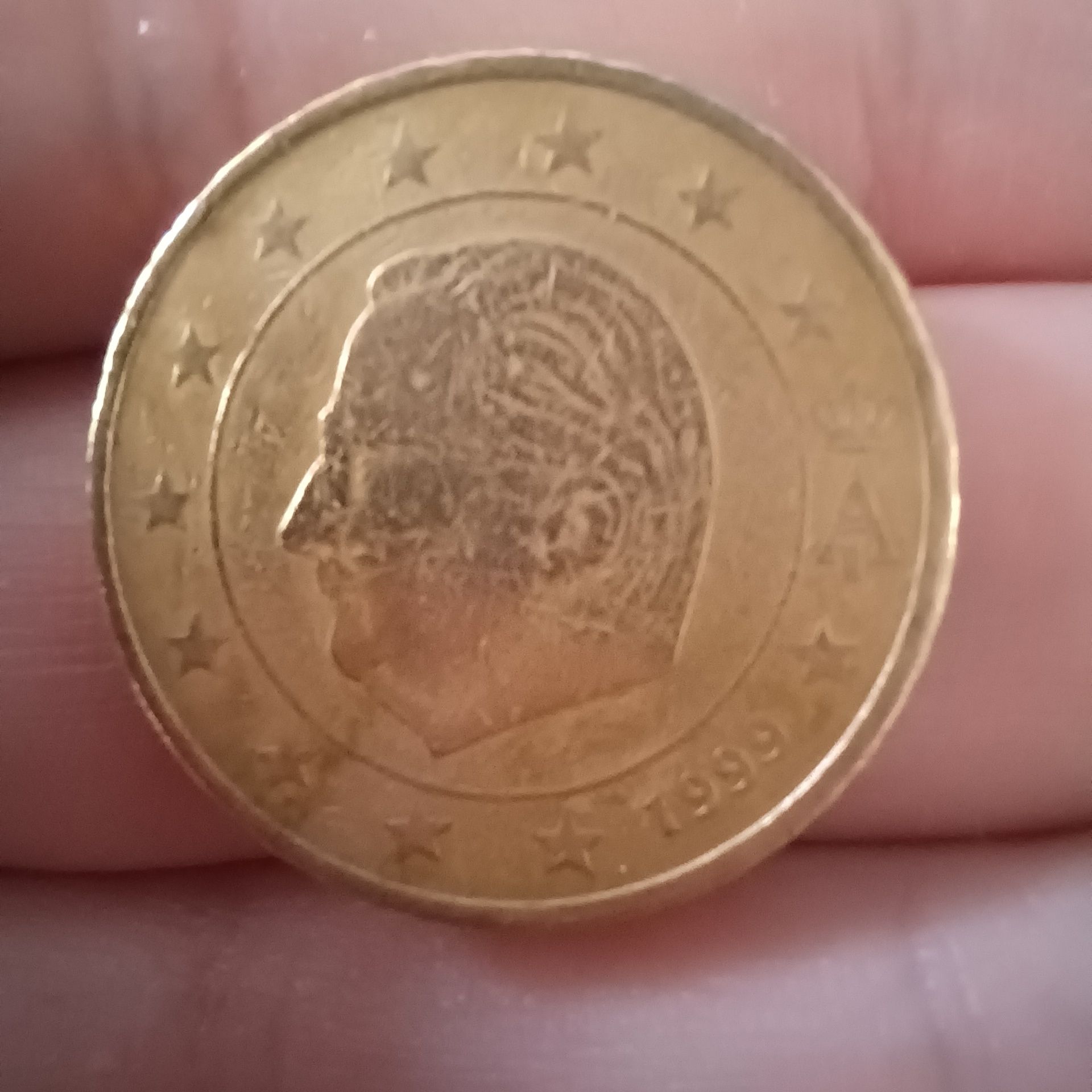 Moeda Bélgica 1999 50 cent