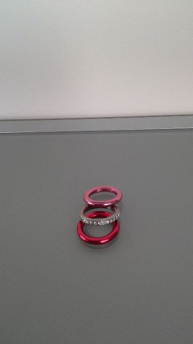Anel aço três alianças Swatch