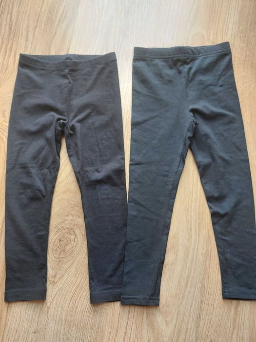 Nowe czarne getry legginsy dla dziewczynki rozm110.