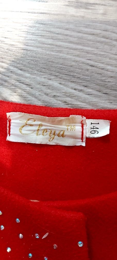 Дитяче червоне пальто Eleya 146