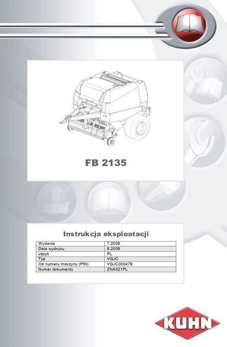 Instrukcja obsługi prasy KUHN FB 2135