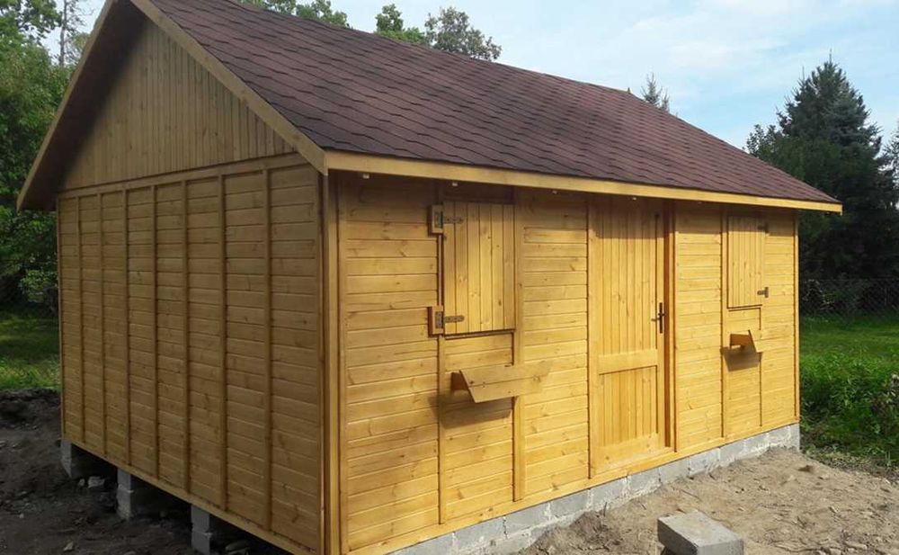 Domek letniskowy 5×4 m  drewniany narzędziowy Altana ogrodowa 20m2 ROD