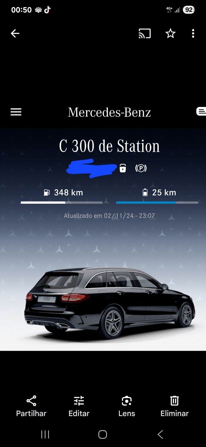Mercedes carrinha amg hibrido ediesel 103.88km  41000.00 vistorias da