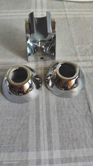 Inox Escovado Novo- Suporte de Duche e outras peças