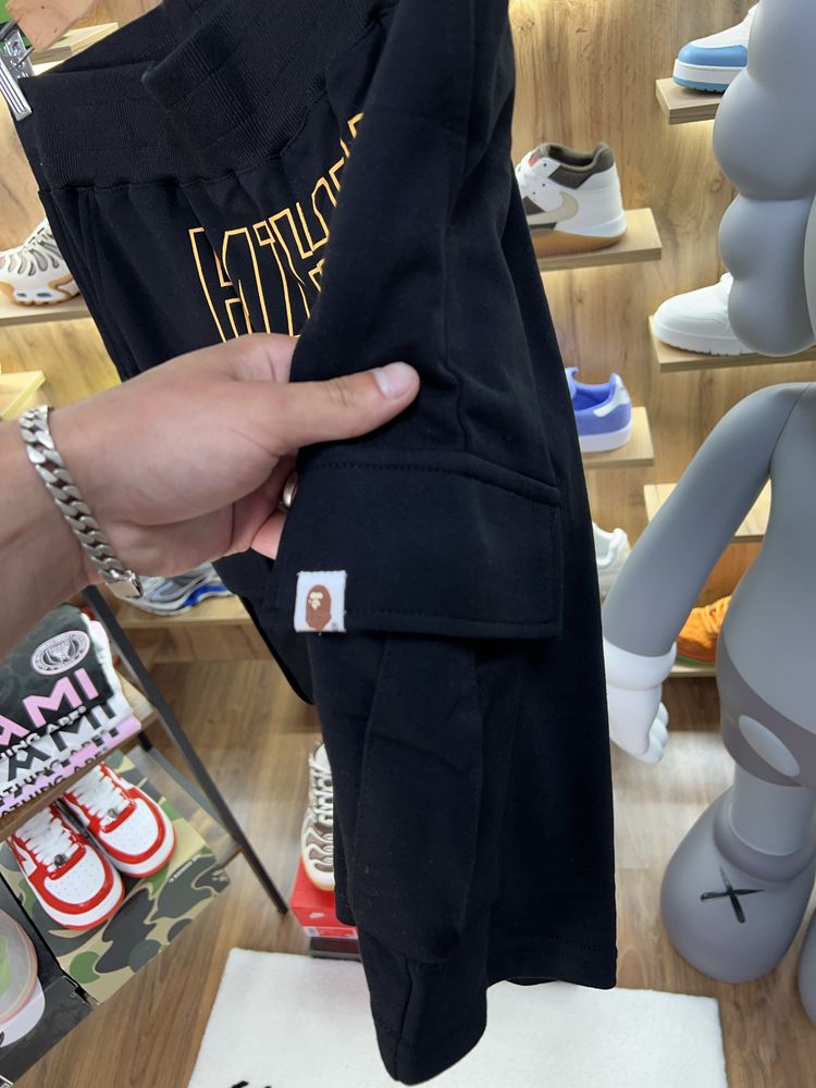 Шорти Bape Logo Black / Yellow