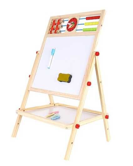 Мольберт деревянный доска двухсторонняя для рисования учебная