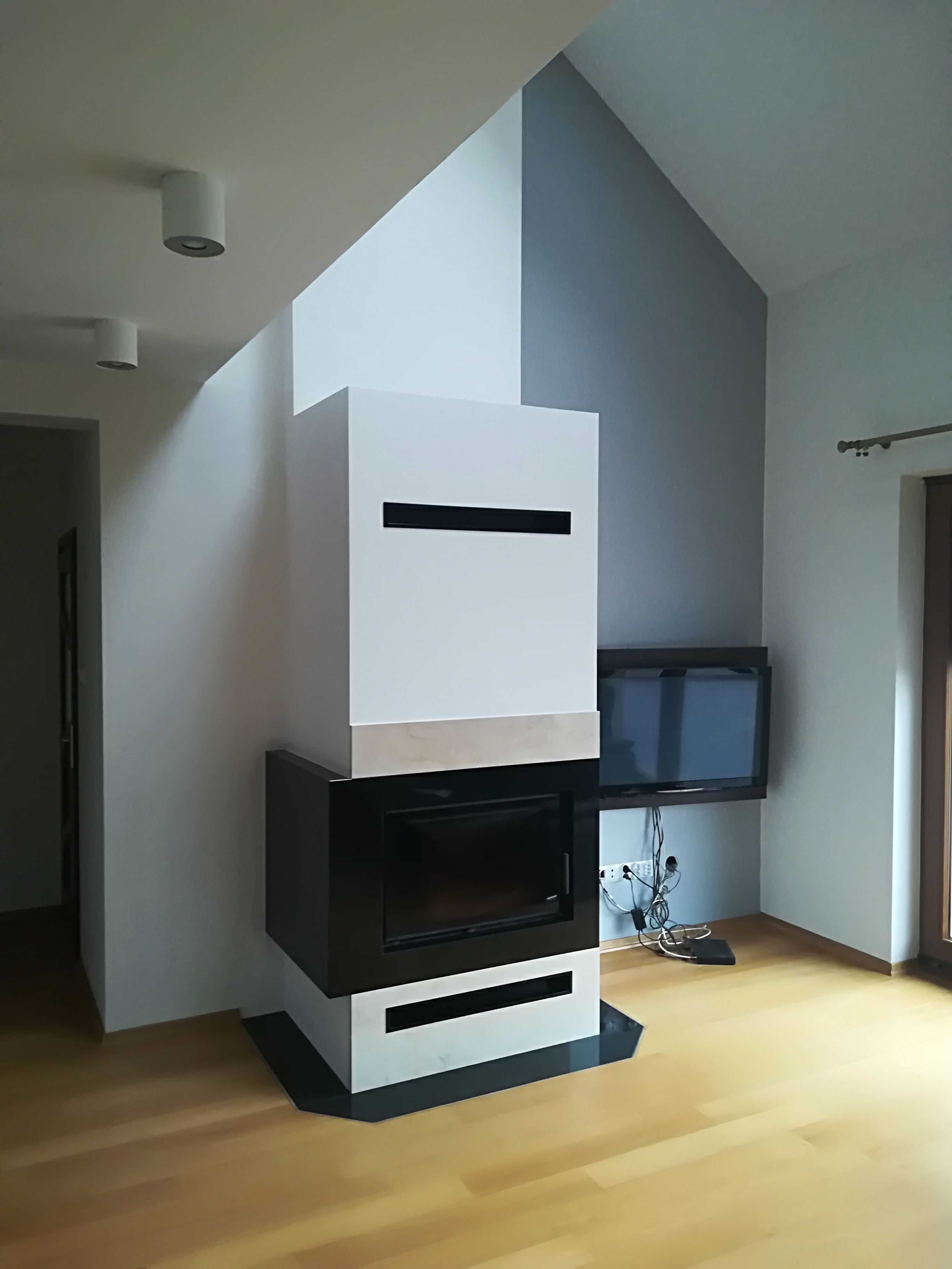 Kominek narożny z montażem Gwarancja Instalacja kominka Ryki