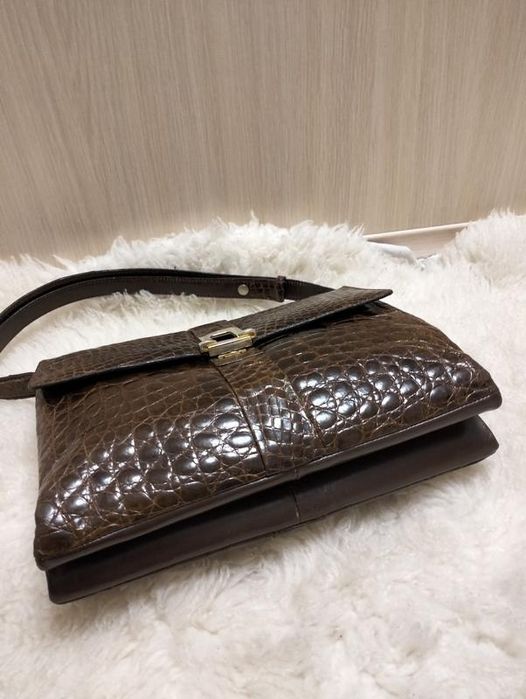 Сумка з натуральної шкіри крокодила Франція
