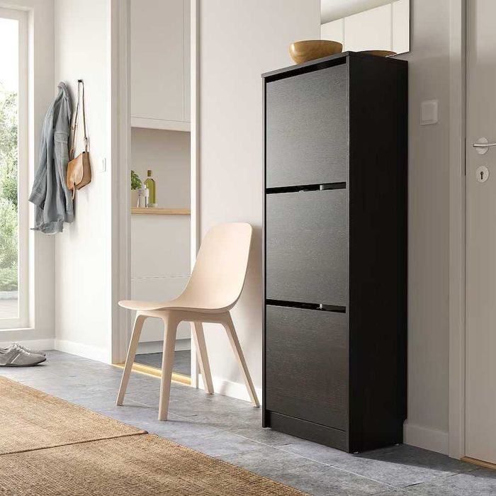 BISSA Szafka na buty, 3 przegrody 49x28x135 Nowa w kartonie