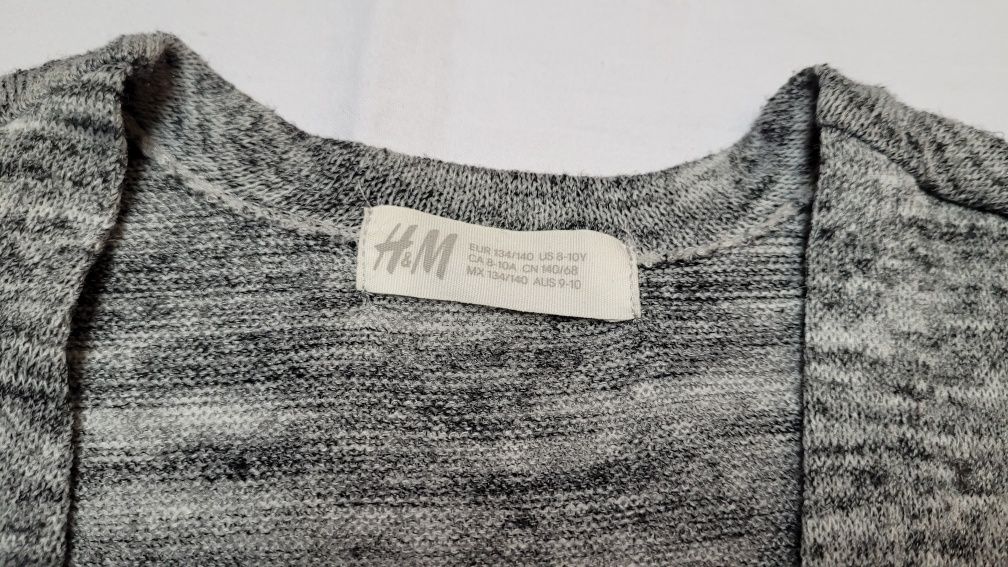 Szary kardigan z H&M
