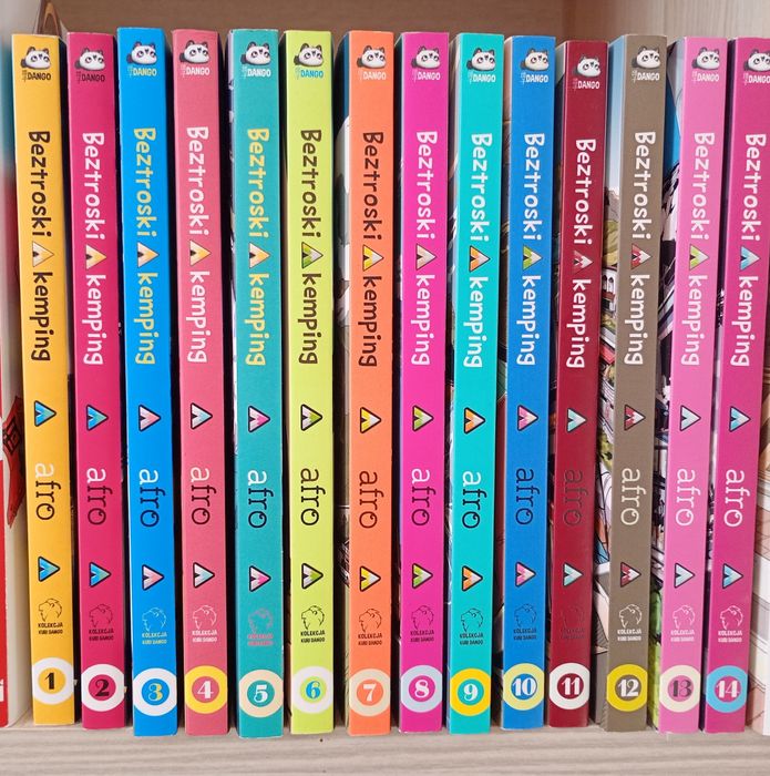 Manga seria "Beztroski kemping" 1-14