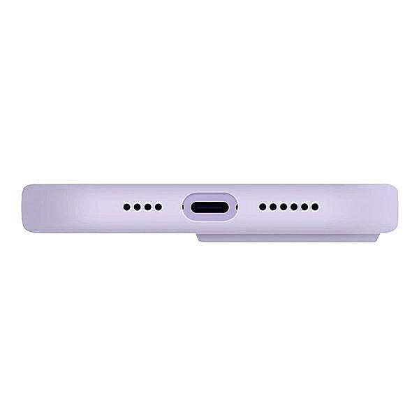 Etui Uniq Lino na iPhone 14 Plus - liliowe