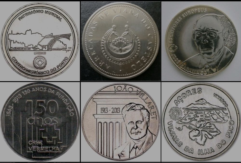 6 moedas saramago pico Açores villaret arrecadas Viana UNESCO porto