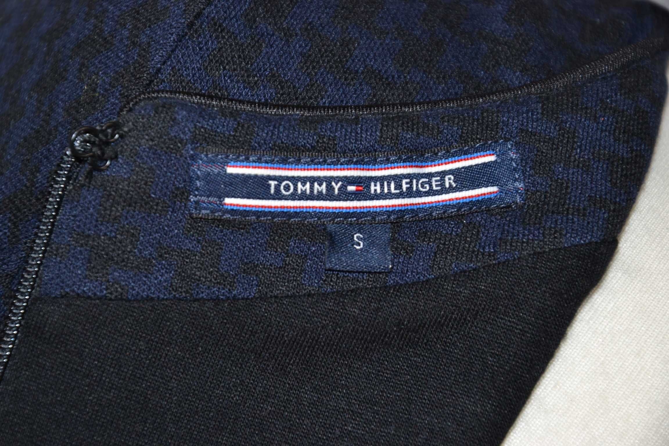 TOMMY HILFIGER Sukienka Midi Damska S Oryginalna Wiskoza