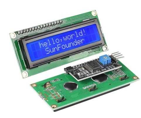 Дисплей 1602 LCD ЖК (синій/зелений) Arduino