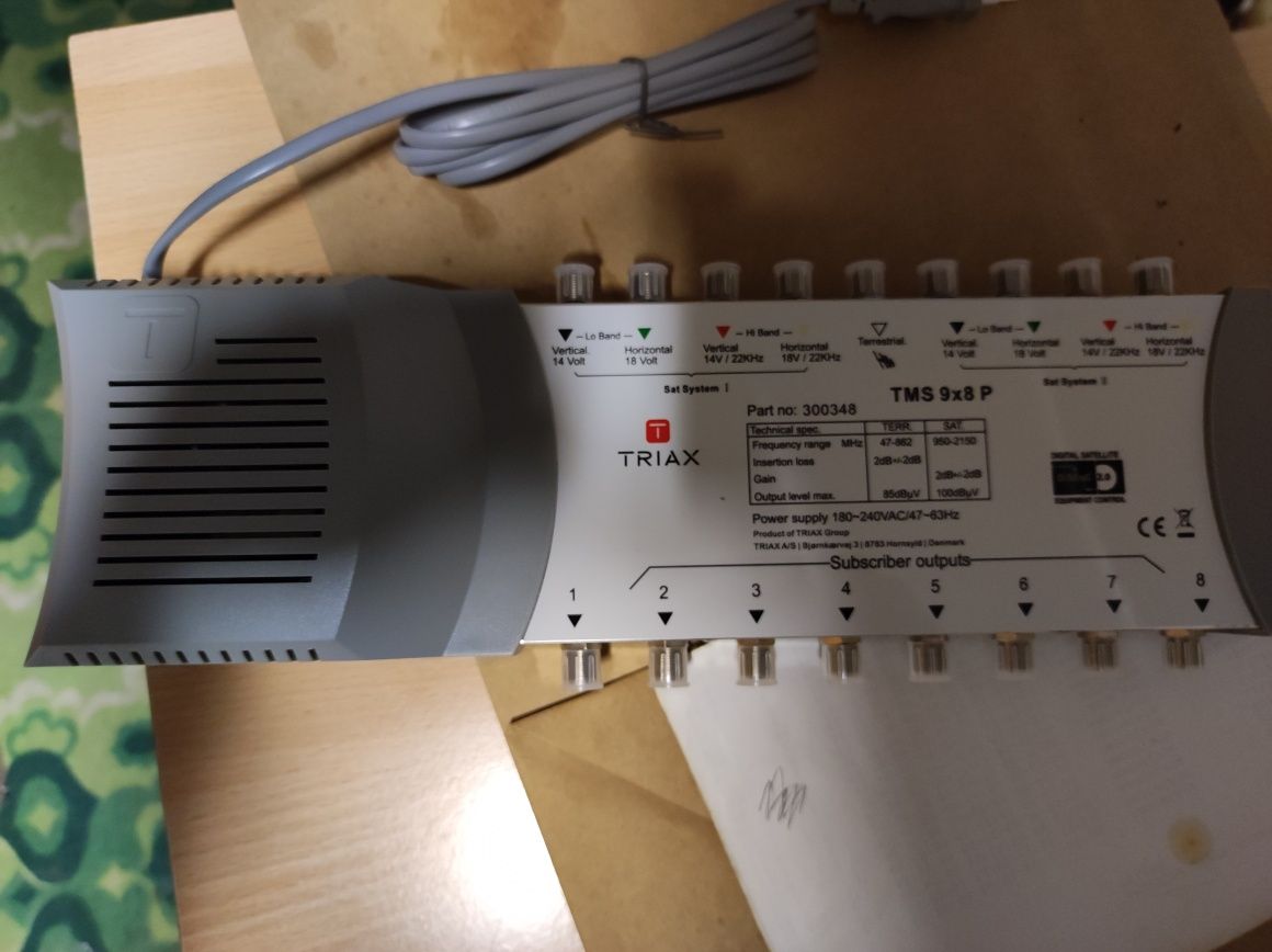 Multiswitch 9/8 9 wejsc/8 wyjść TRIAX