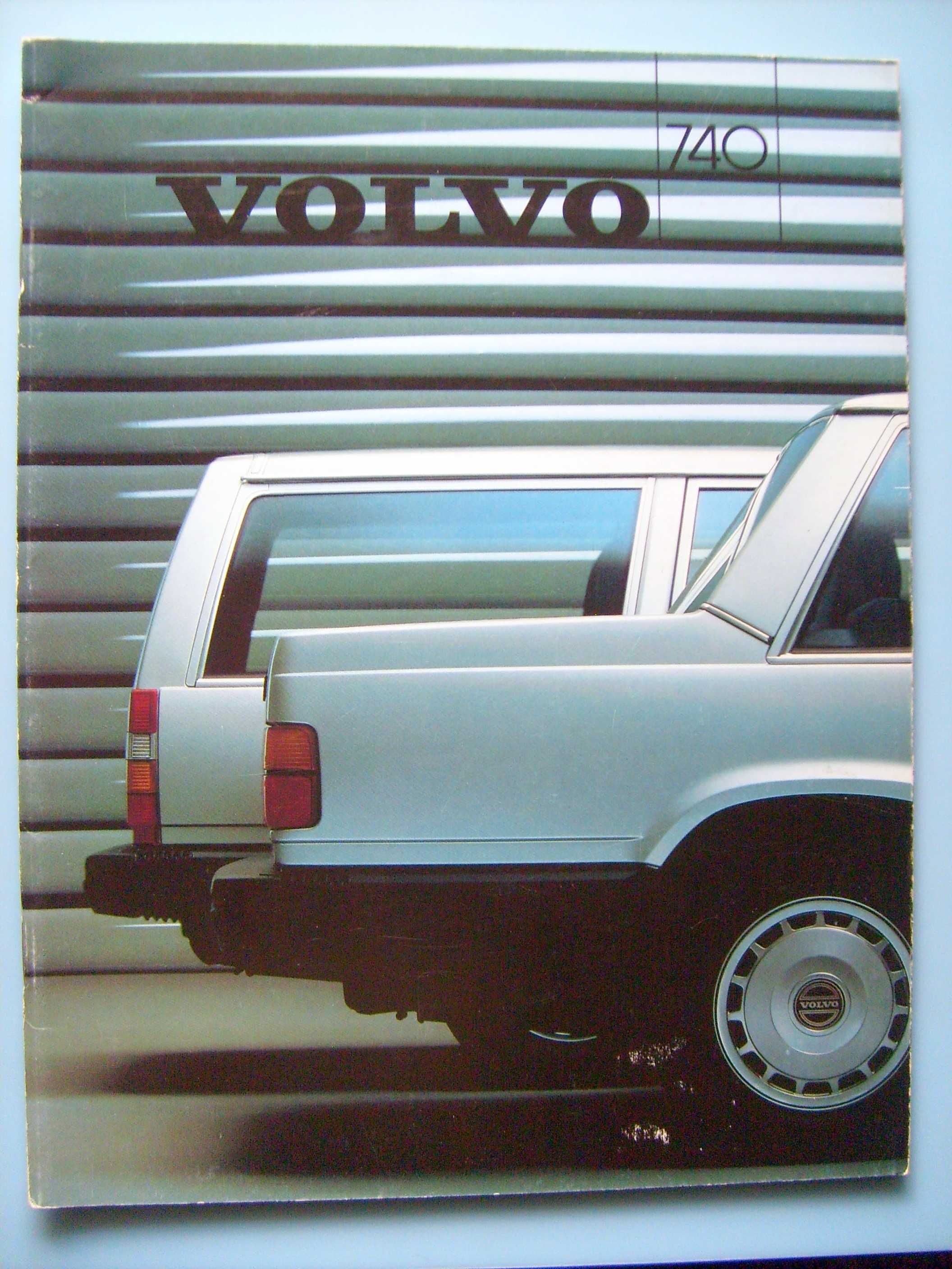 VOLVO 740 Sedan & Kombi '86 * prospekt 40 stron, większy format
