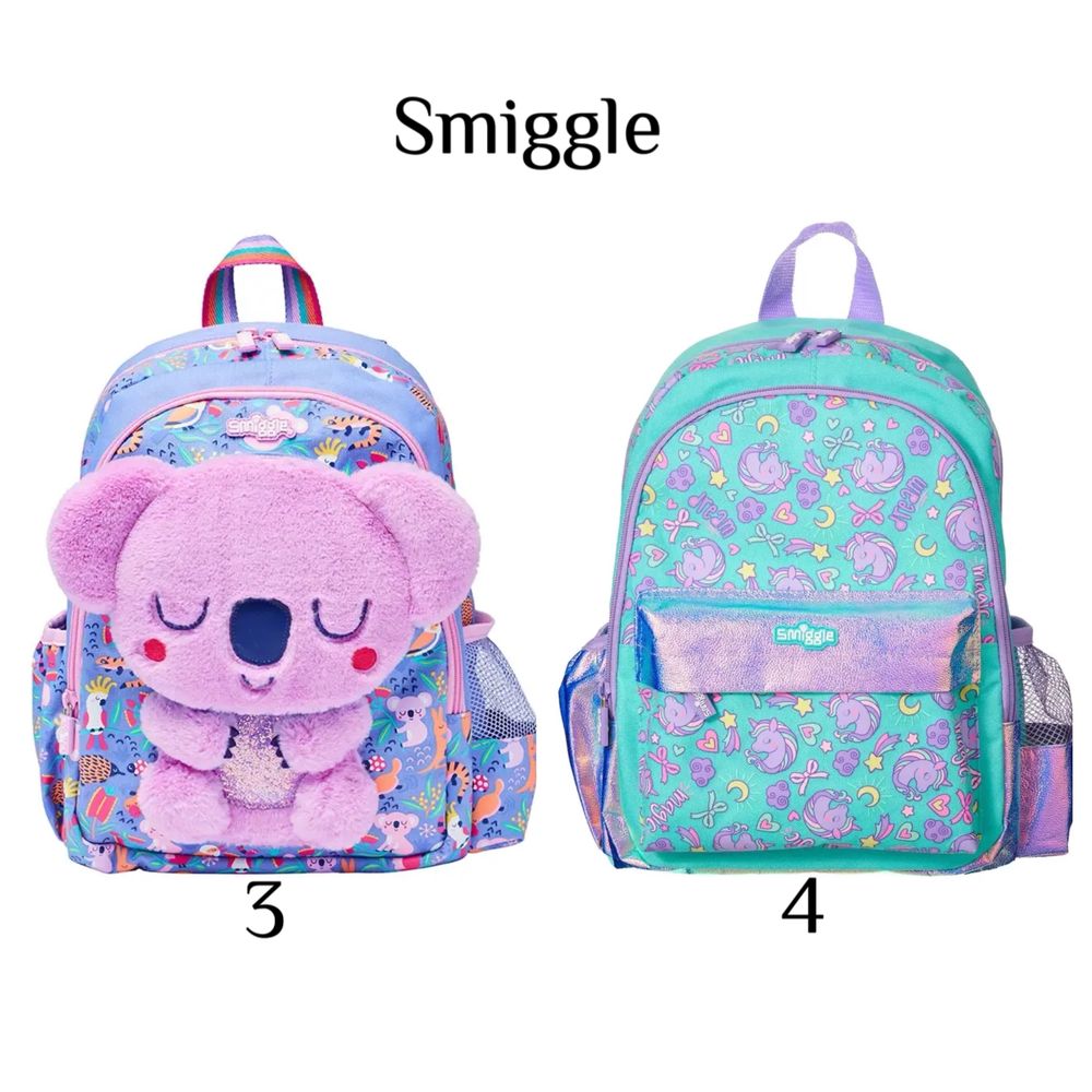 Рюкзак шкільний Smiggle для дівчинки новий фіолетовий мʼятний