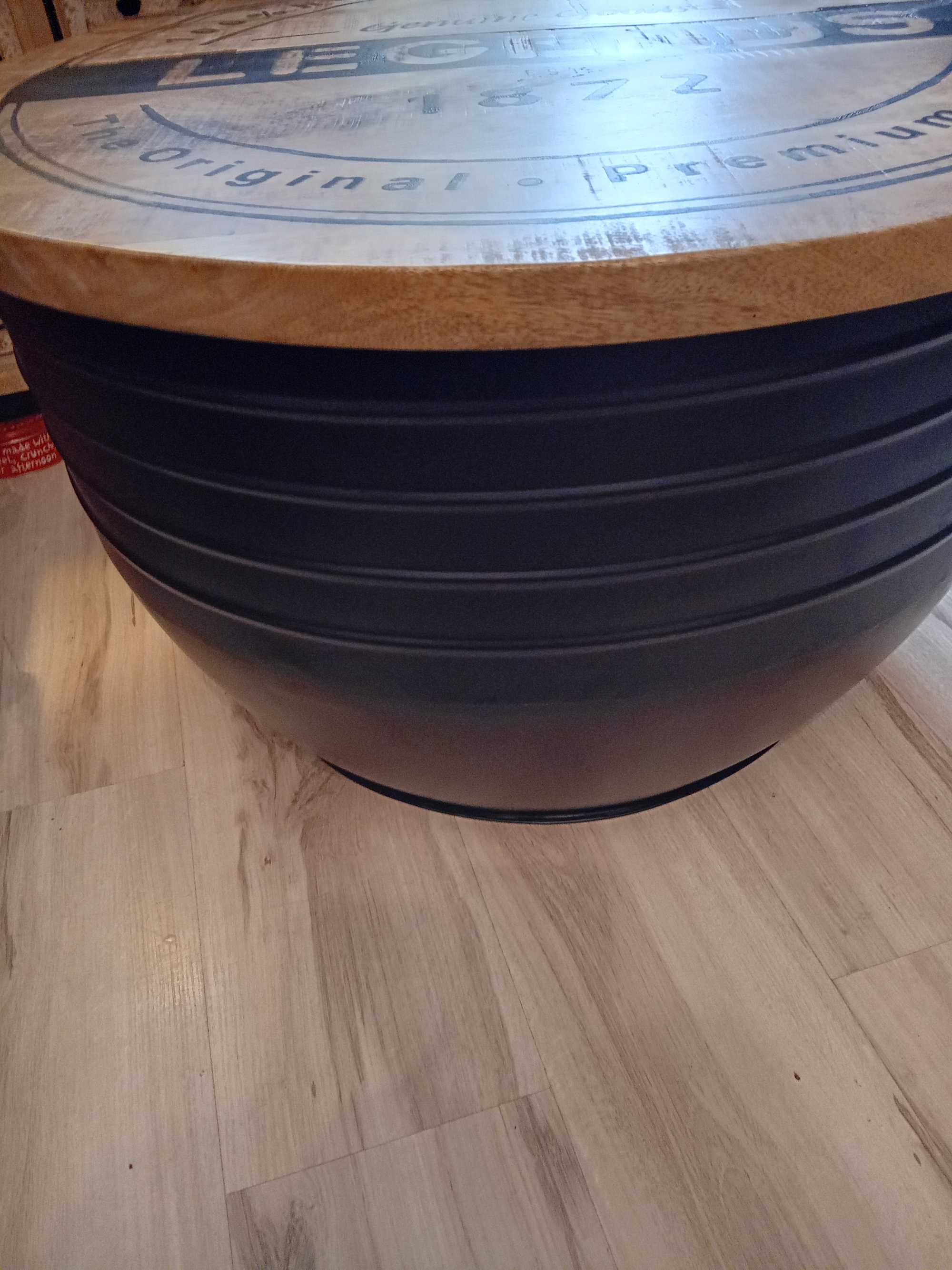 stół loft metalowo-drewniany