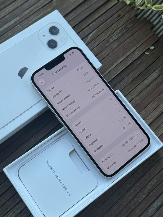 iPhone 13 Biały 100% kondycja