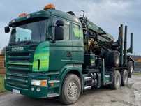 Ciężarówka do przewozu drewna SCANIA R560 V8 EURO 5 6x4, KOMPLET